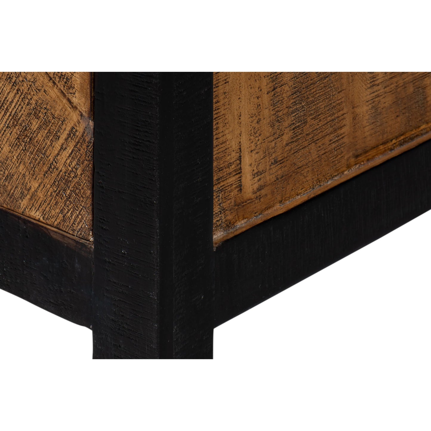 011 SI-2372475 | Closeup | Centrum Two Door Sideboard by Sarreid Ltd. in brown. Made from mango wood in a traditional style.