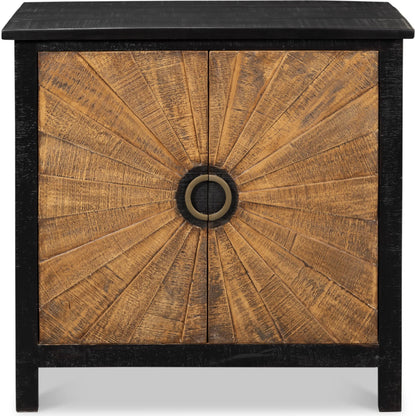 Centrum Two Door Sideboard by Sarreid Ltd. in brown. Made from mango wood in a traditional style.