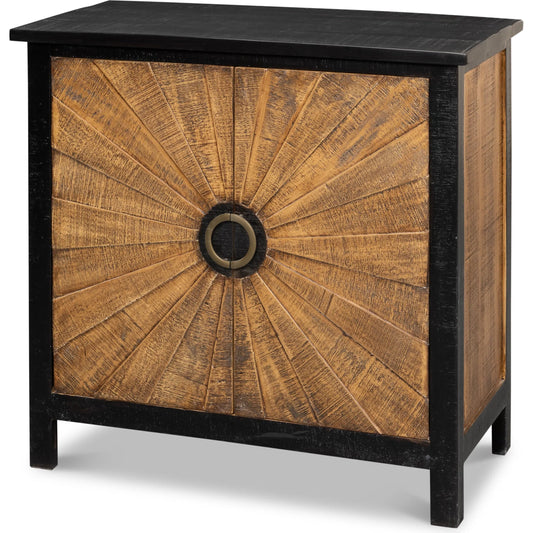 Centrum Two Door Sideboard by Sarreid Ltd. in brown. Made from mango wood in a unique style.