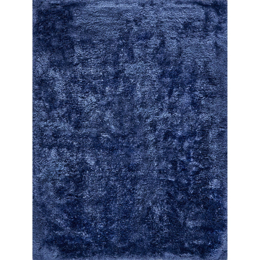 Sumo Shag 5381 Rug by Exquisite Rugs in navy. Made from polyester, microfiber in a unique style.