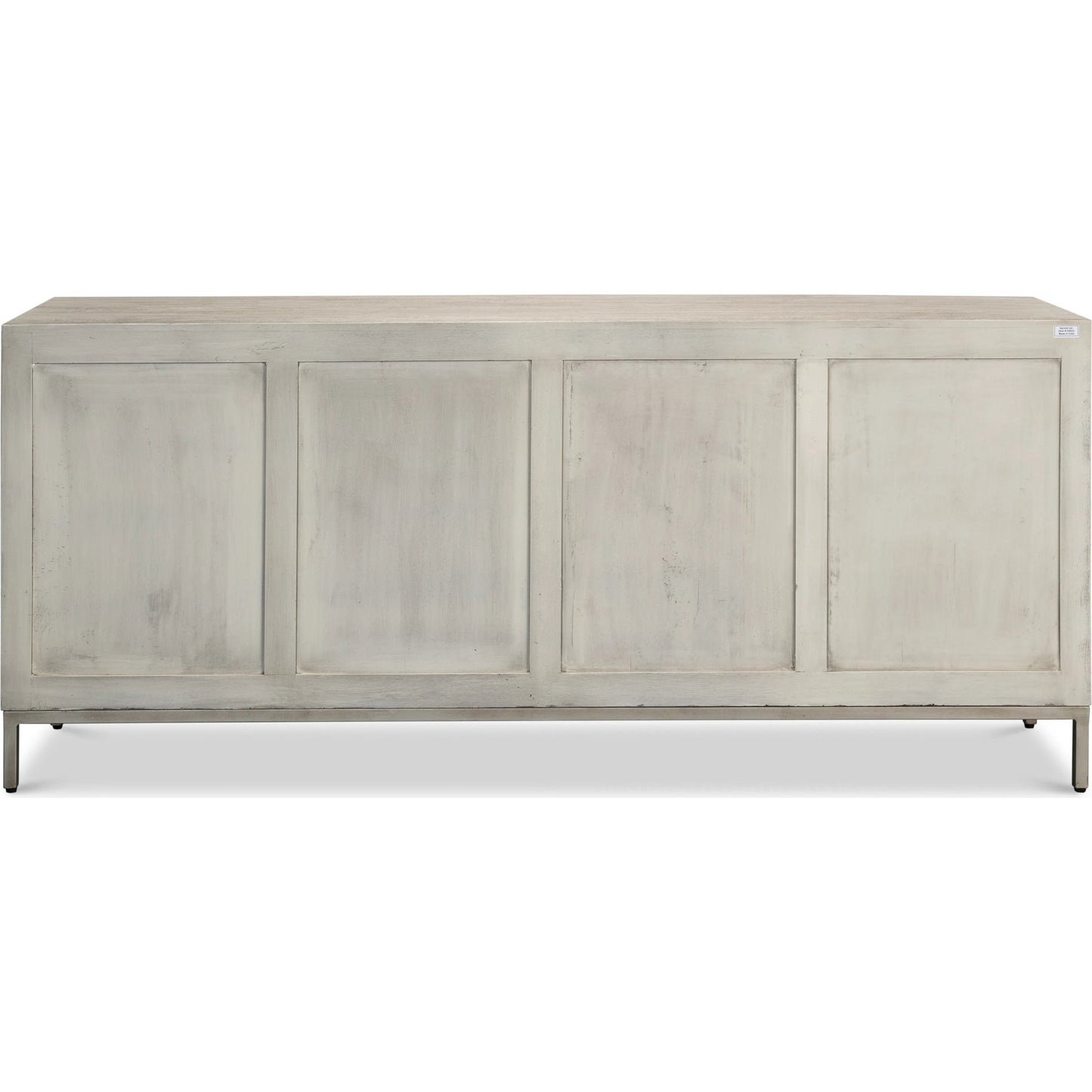 003 SI-2372480 | Additional Silo | Cubist Four Door Sideboard by Sarreid Ltd. in grey. Made from mango wood in a modern style.