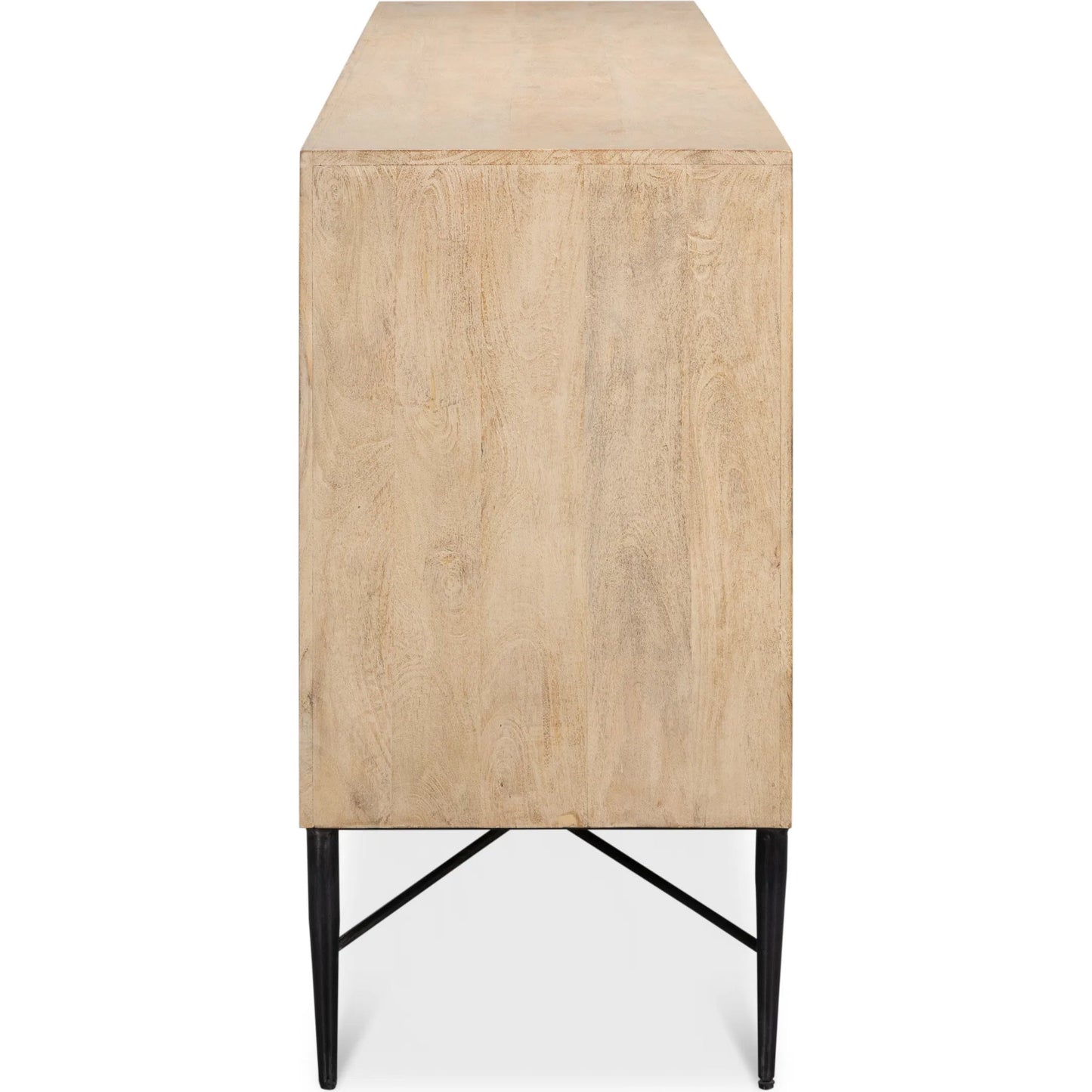 006 SI-2372448 | Additional Silo | Archie Four Door Sideboard by Sarreid Ltd. in tan. Made from mango wood in a transitional style.