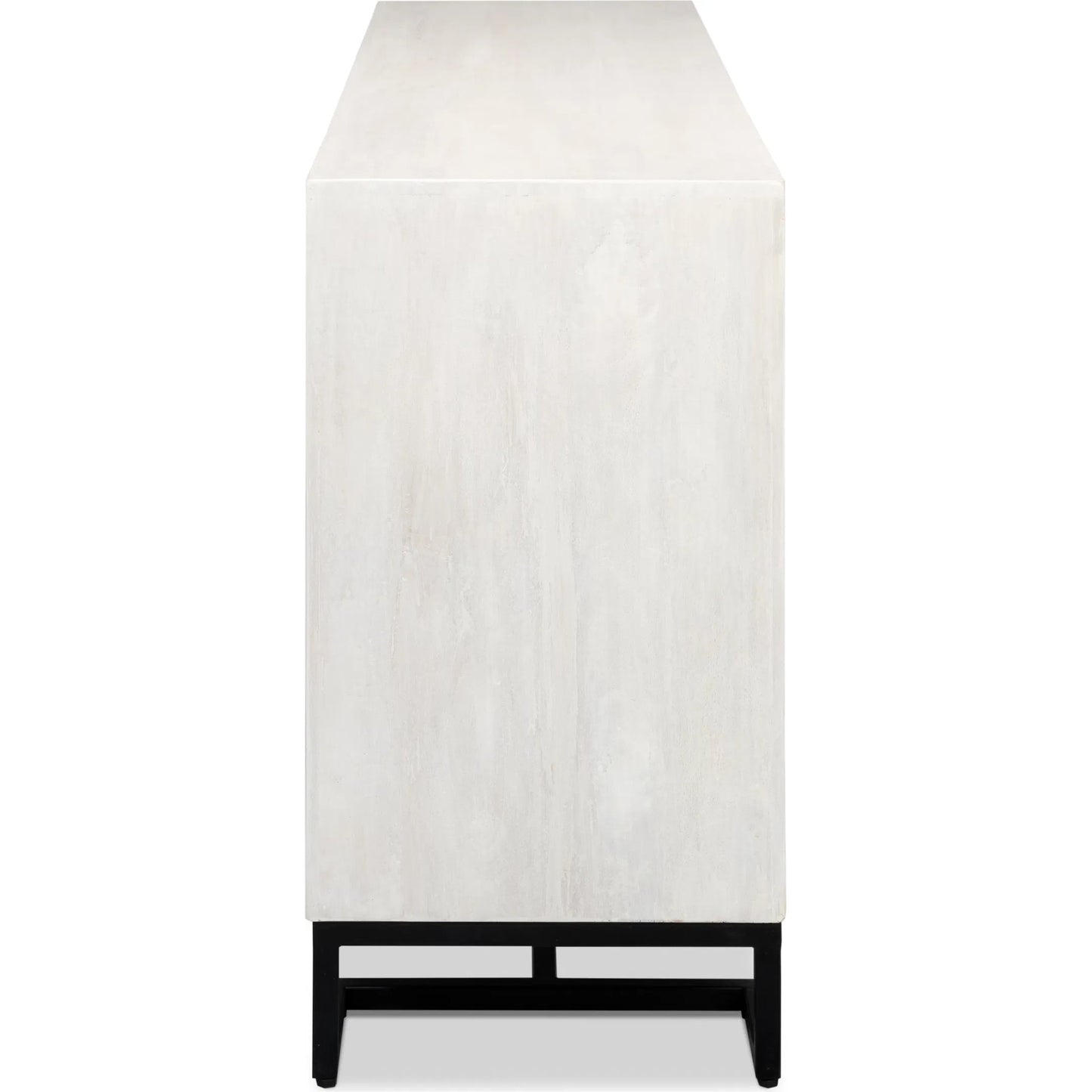 003 SI-2372449 | Additional Silo | Asiger Four Door Sideboard by Sarreid Ltd. in black. Made from mango wood in a modern style.
