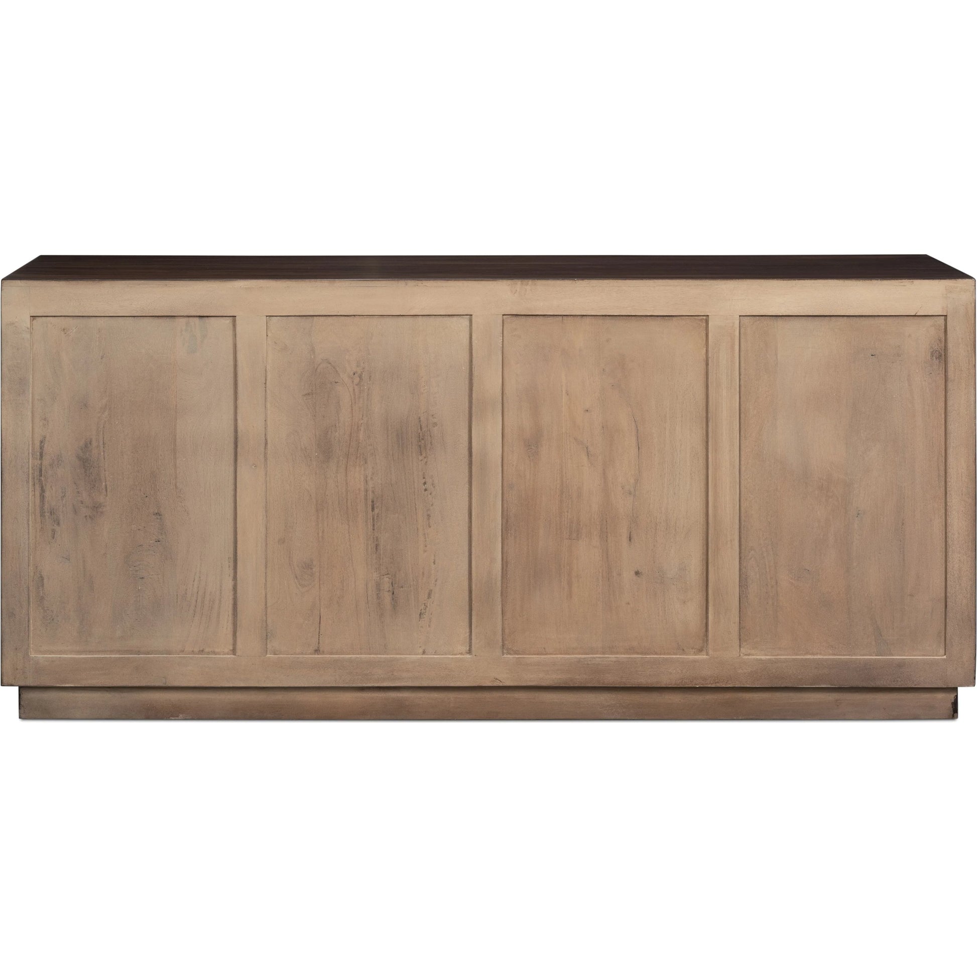 Preston Four Door Sideboard by Sarreid Ltd. in brown. Made from mango wood in a traditional style.