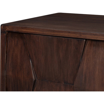 Preston Four Door Sideboard by Sarreid Ltd. in brown. Made from mango wood in a traditional style.