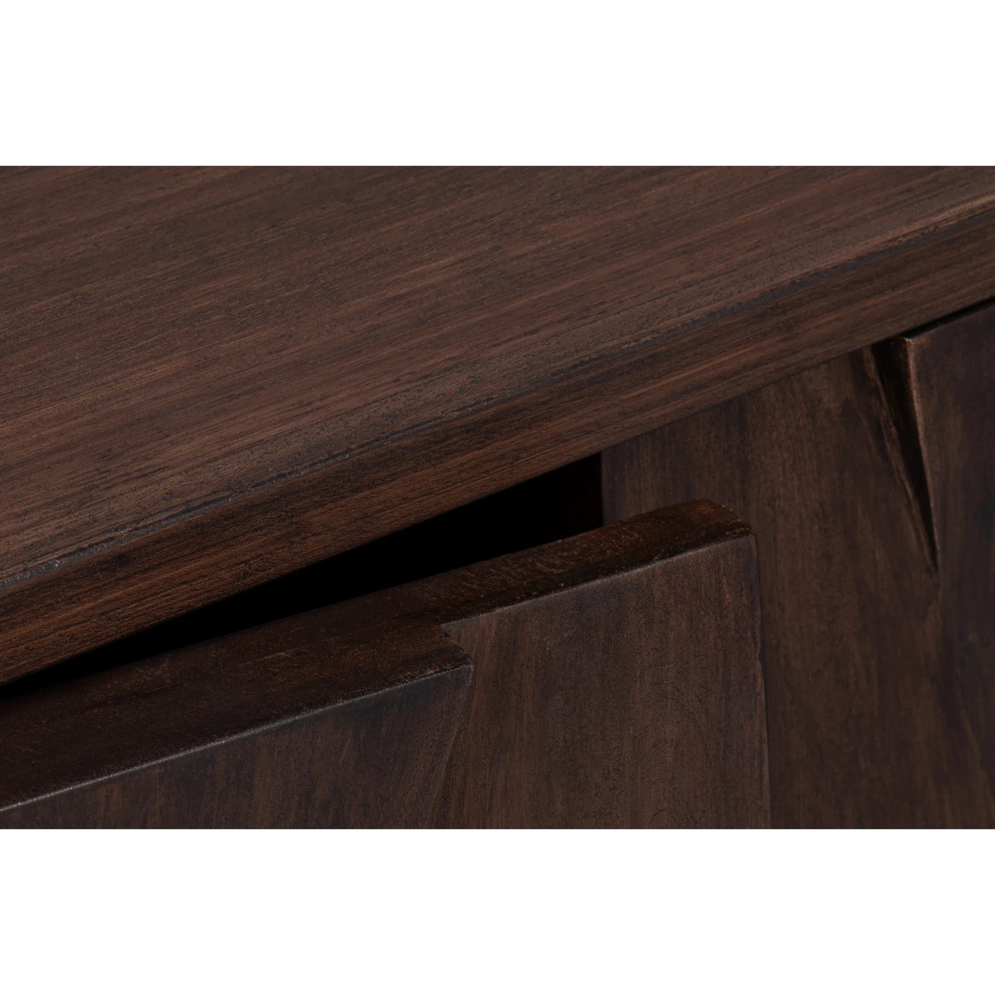 Preston Four Door Sideboard by Sarreid Ltd. in brown. Made from mango wood in a traditional style.