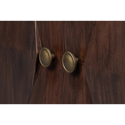 Preston Four Door Sideboard by Sarreid Ltd. in brown. Made from mango wood in a traditional style.