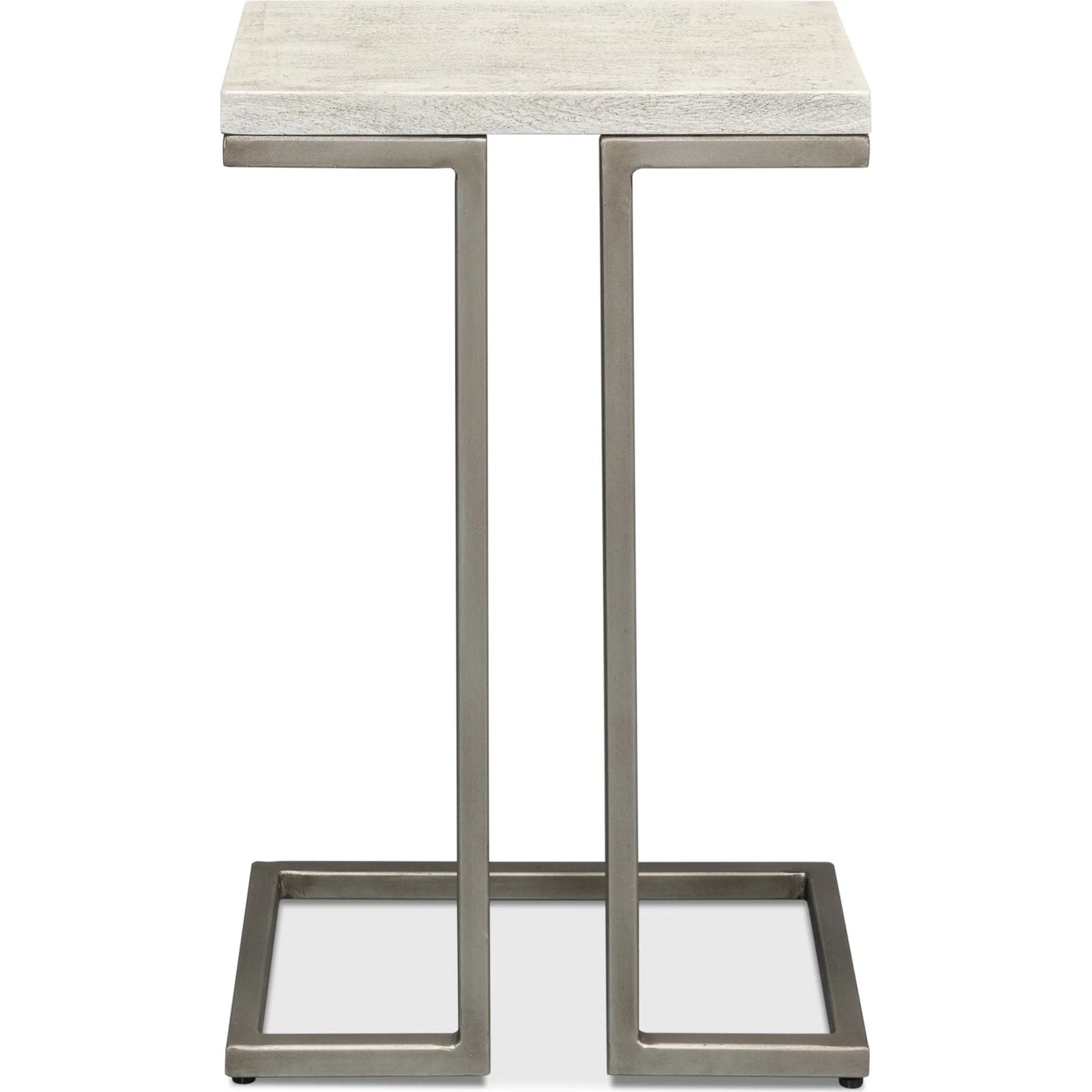 002 SI-2372562 | Additional Silo | Ponie End Table by Sarreid Ltd. in grey. Made from iron, mango wood in a modern style.