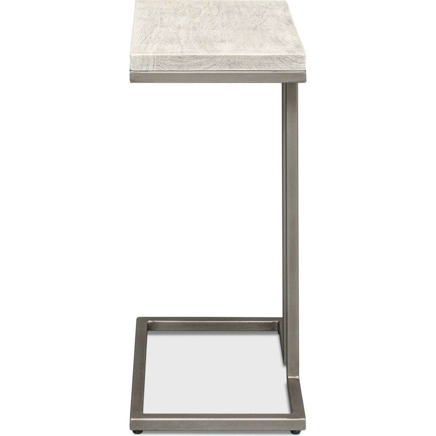 003 SI-2372562 | Additional Silo | Ponie End Table by Sarreid Ltd. in grey. Made from iron, mango wood in a modern style.