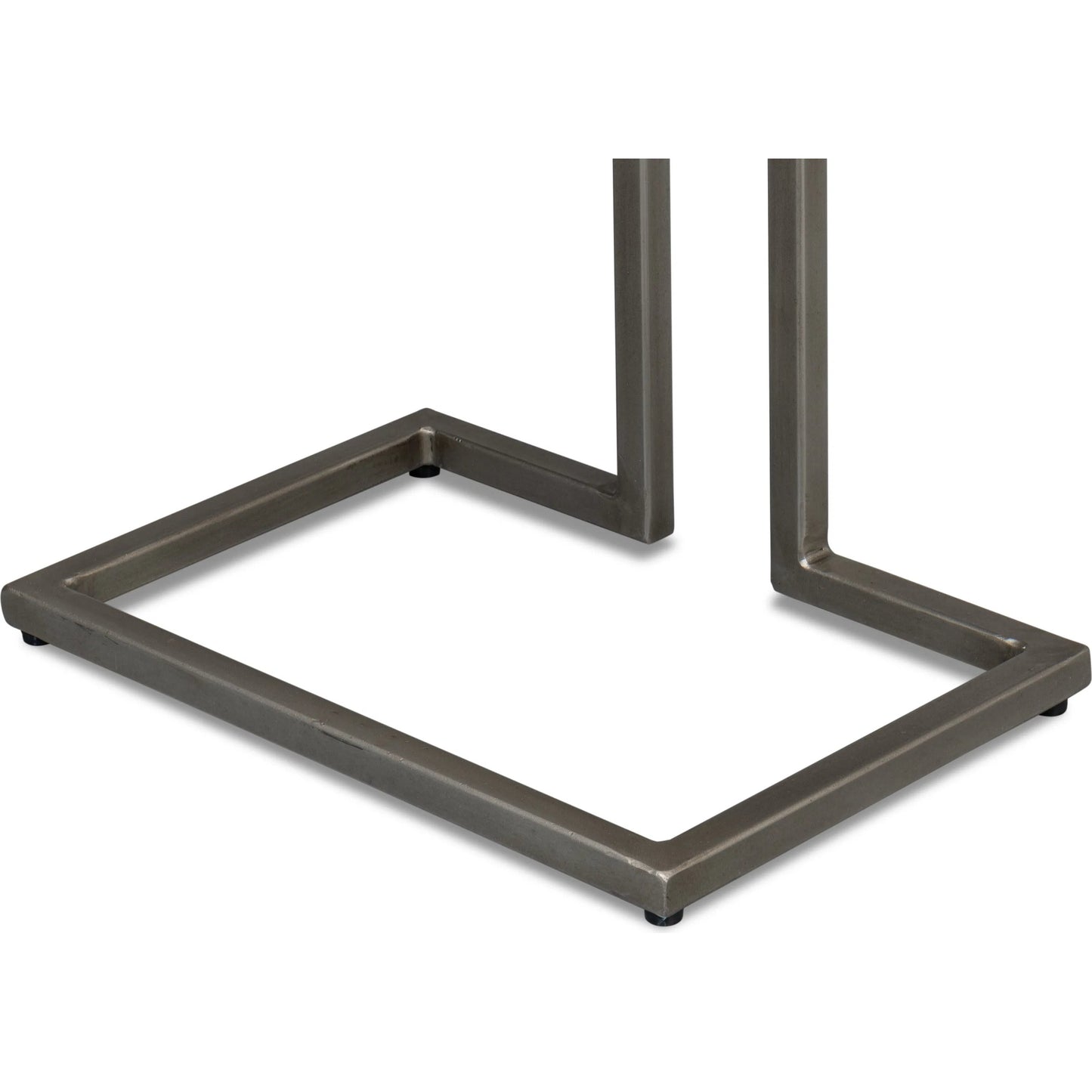 011 SI-2372562 | Closeup | Ponie End Table by Sarreid Ltd. in grey. Made from iron, mango wood in a modern style.