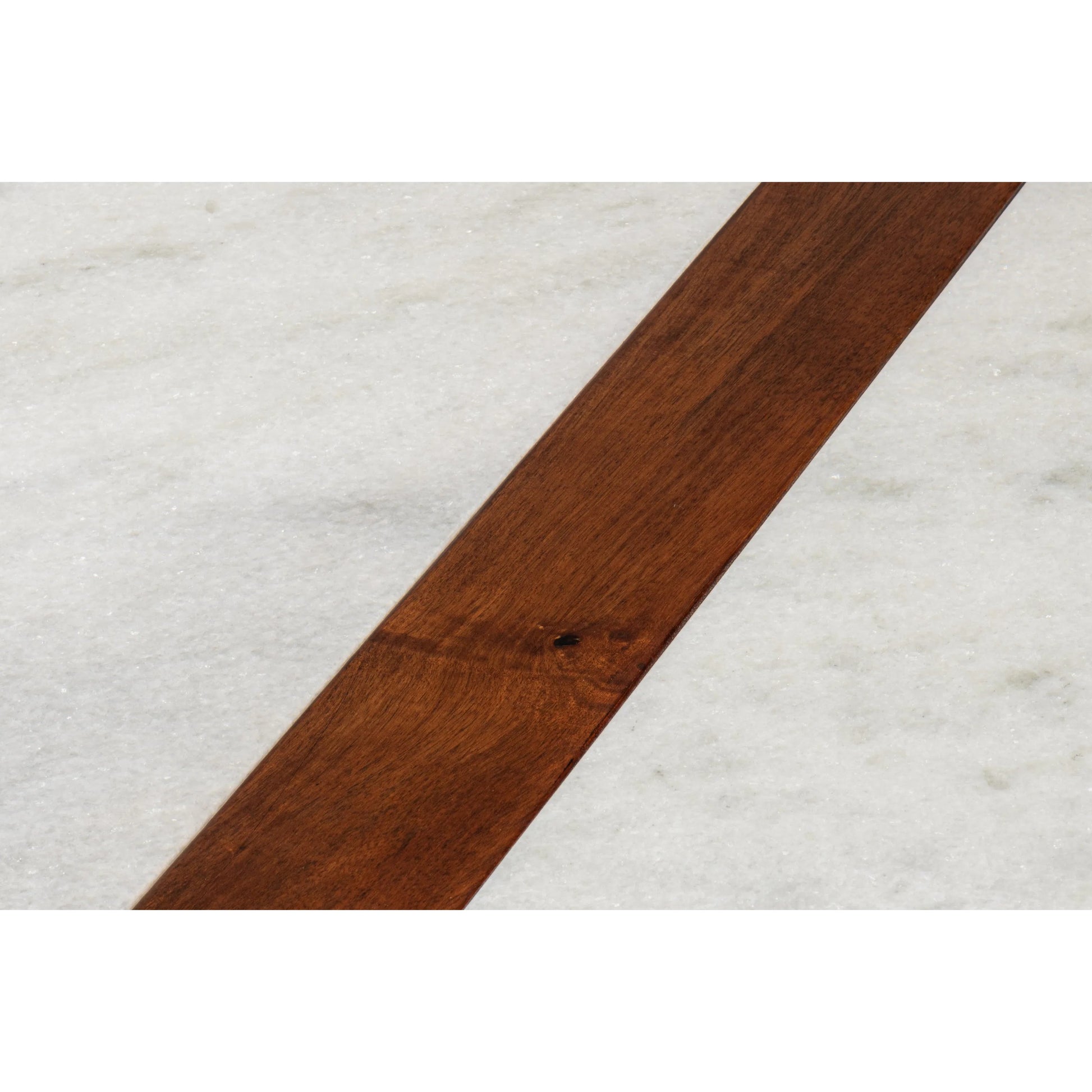 Versatilis Dining Table by Sarreid Ltd. in brown. Made from mango base with marble top in a modern style.