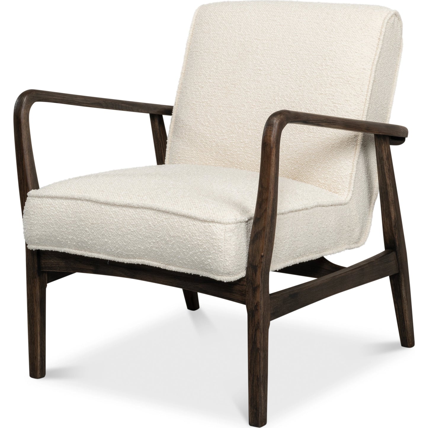 001 SI-1998627 | Primary Silo | Ryder Chair by Sarreid Ltd. in ivory. Made from 100% polyester, ash in a modern style.