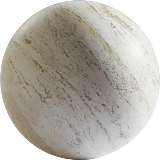 Travertine Sphere by Global Views. Made from travertine in a cottage & farmhouse style.