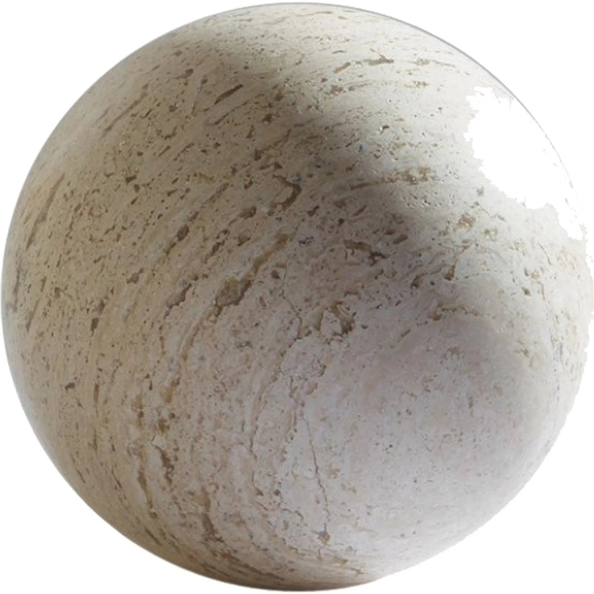 Travertine Sphere by Global Views. Made from travertine in a cottage & farmhouse style.