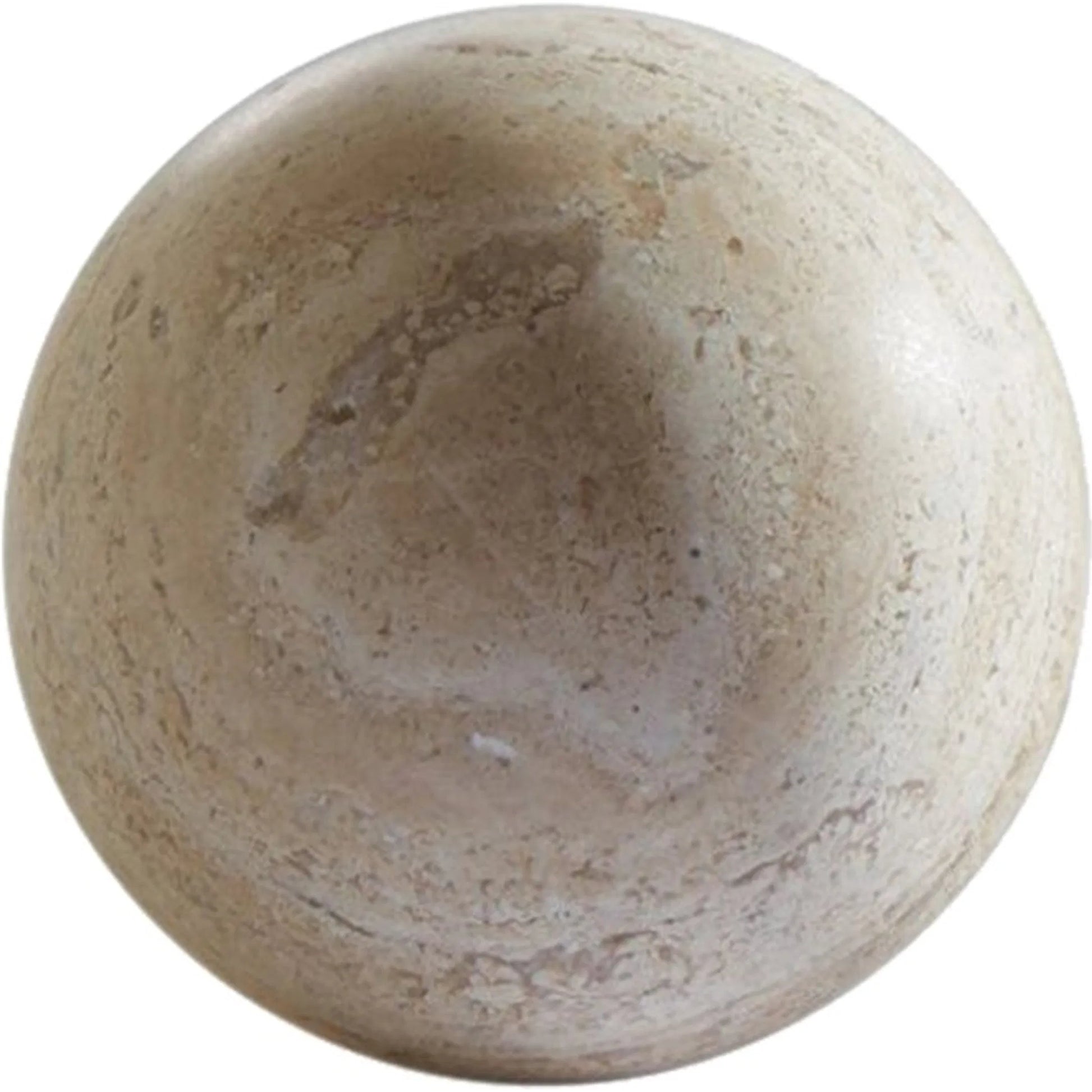 Travertine Sphere by Global Views. Made from travertine in a cottage & farmhouse style.