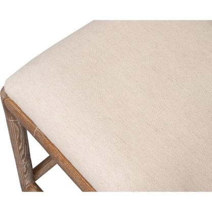 Brighton Counter Stool by Sarreid Ltd. in linen fabric. Made from unique in a unique style.