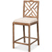 Brighton Counter Stool by Sarreid Ltd. in linen fabric. Made from unique in a unique style.