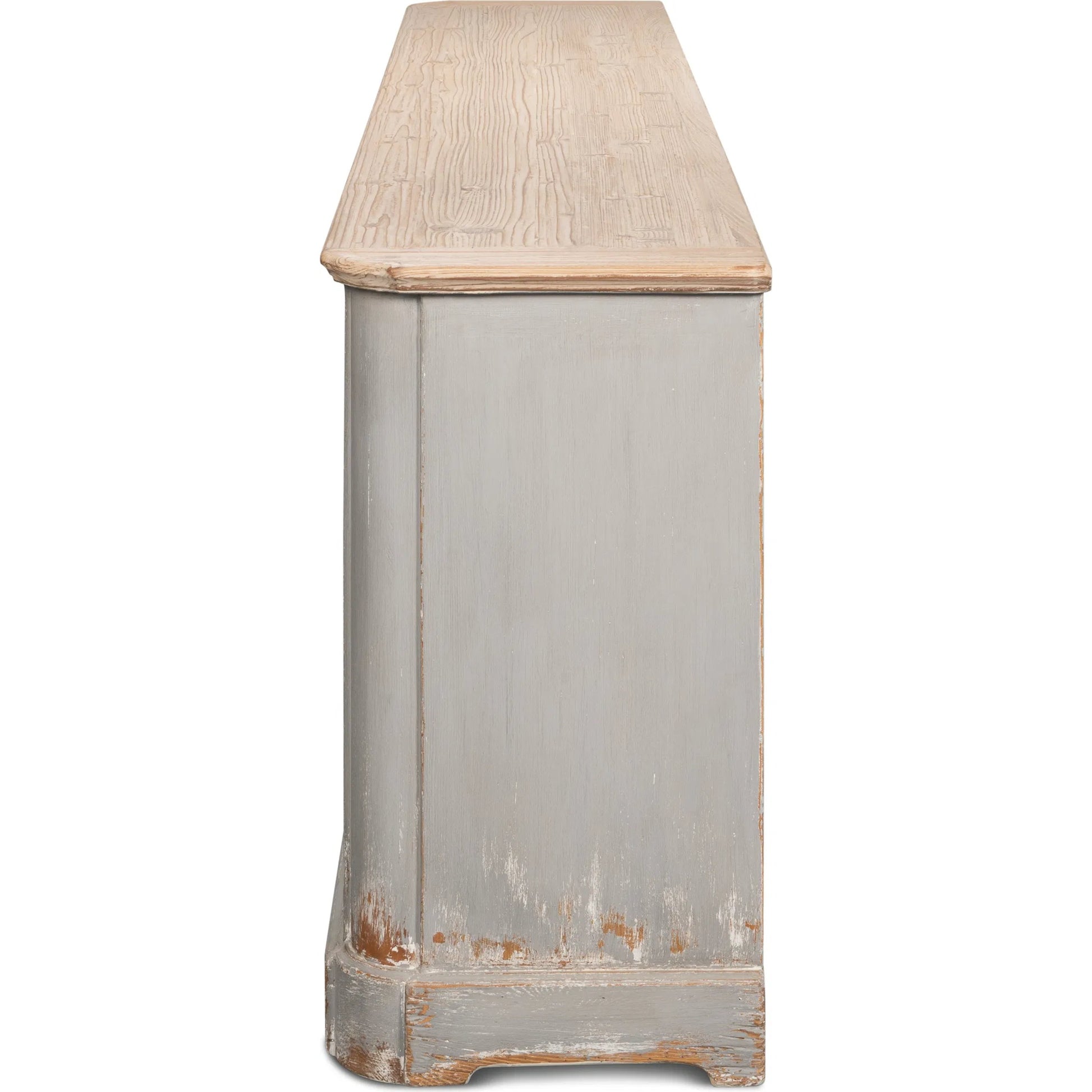 Karlsson Antique Swedish Grey Sideboard by Sarreid Ltd. in grey. Made from old pine in a traditional style.