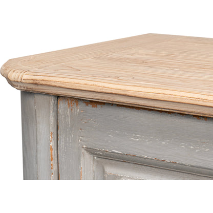 Karlsson Antique Swedish Grey Sideboard by Sarreid Ltd. in grey. Made from old pine in a traditional style.