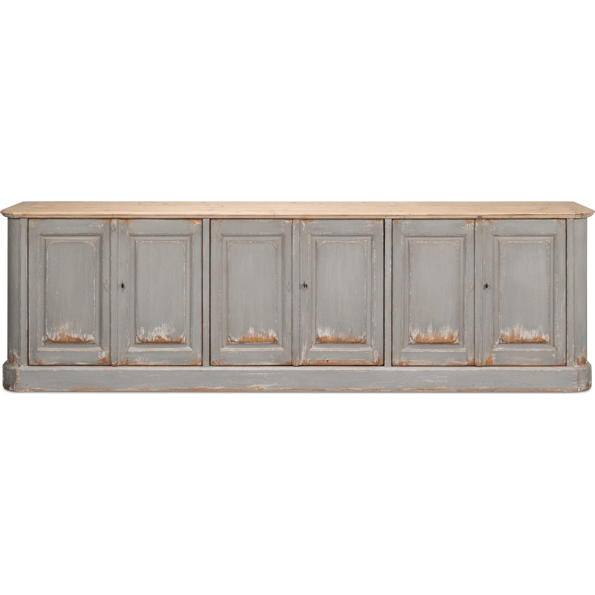 Karlsson Antique Swedish Grey Sideboard by Sarreid Ltd. in grey. Made from old pine in a traditional style.
