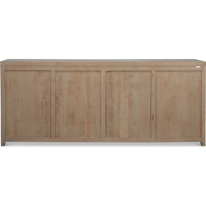 Details Credenza by Sarreid Ltd. in bluemoon. Made from acacia wood in a unique style.