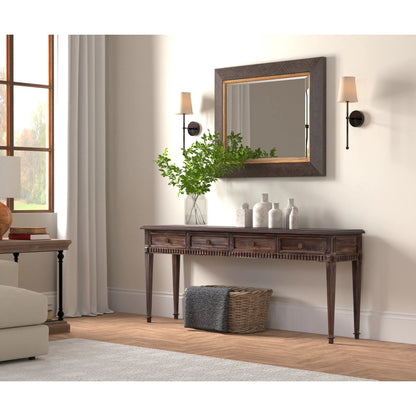 Details Console Table by Sarreid Ltd. in bluemoon. Made from acacia wood in a unique style.