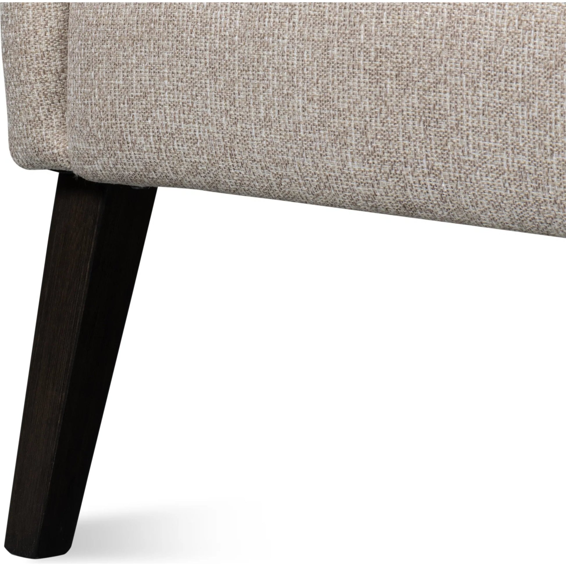 Bronson Tub Chair by Sarreid Ltd. in beige. Made from beech wood, fabric, leather in a transitional style.