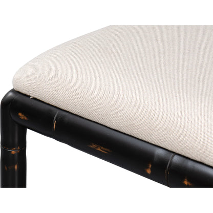 Brighton Counter Stool by Sarreid Ltd. in linen fabric. Made from unique in a unique style.
