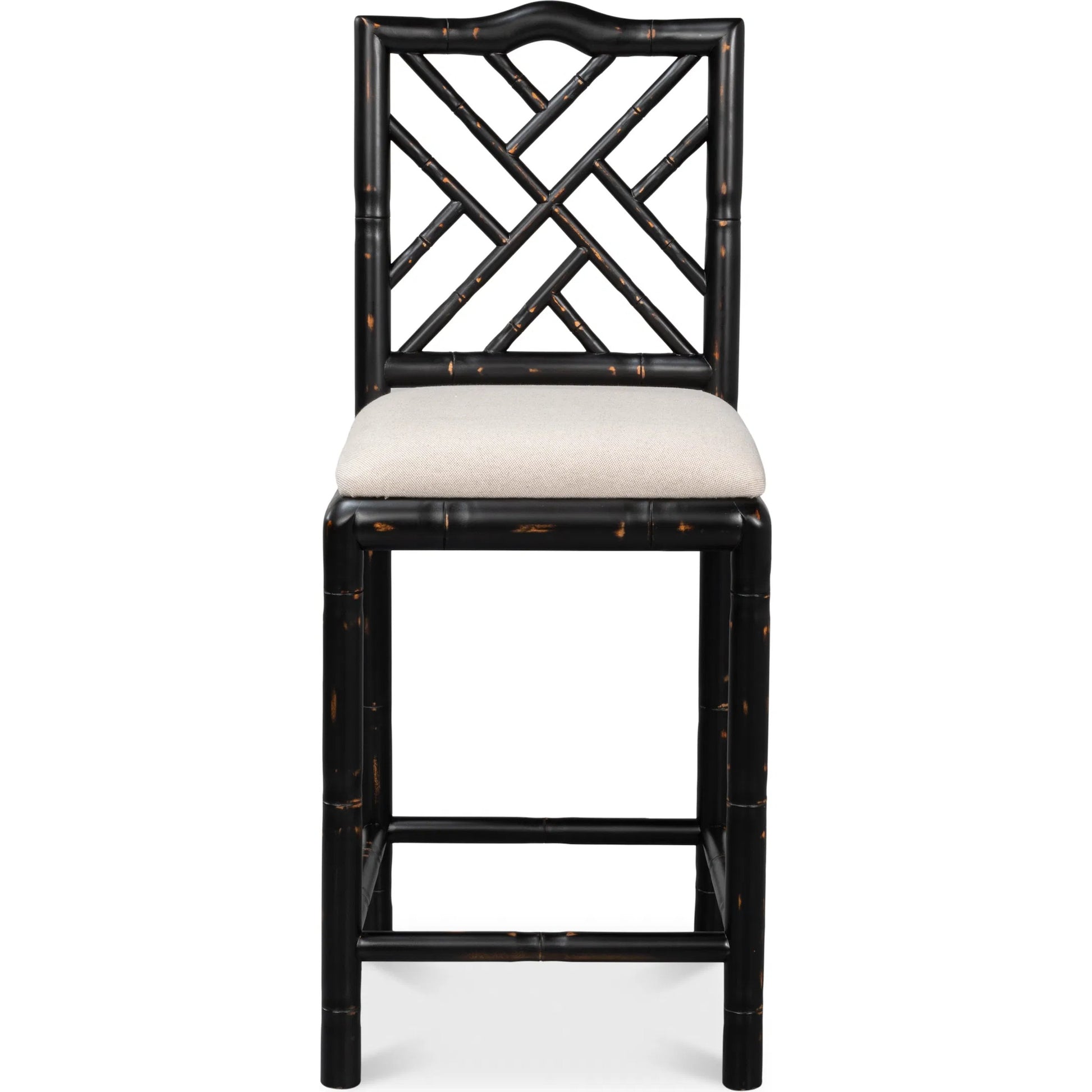 Brighton Counter Stool by Sarreid Ltd. in linen fabric. Made from unique in a unique style.