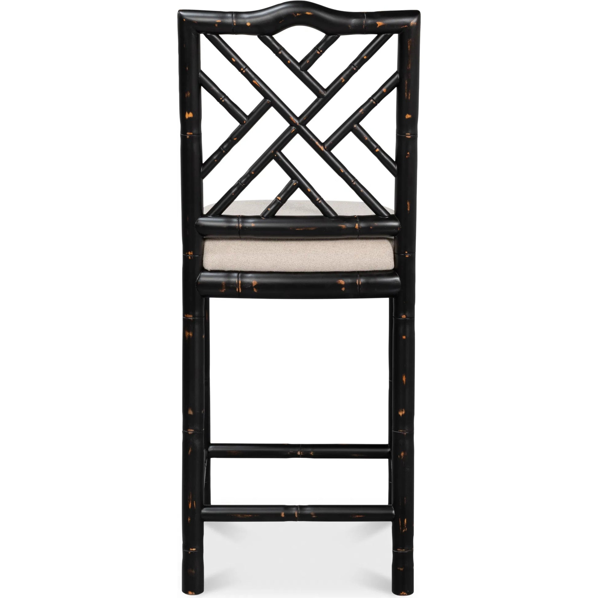 Brighton Counter Stool by Sarreid Ltd. in linen fabric. Made from unique in a unique style.