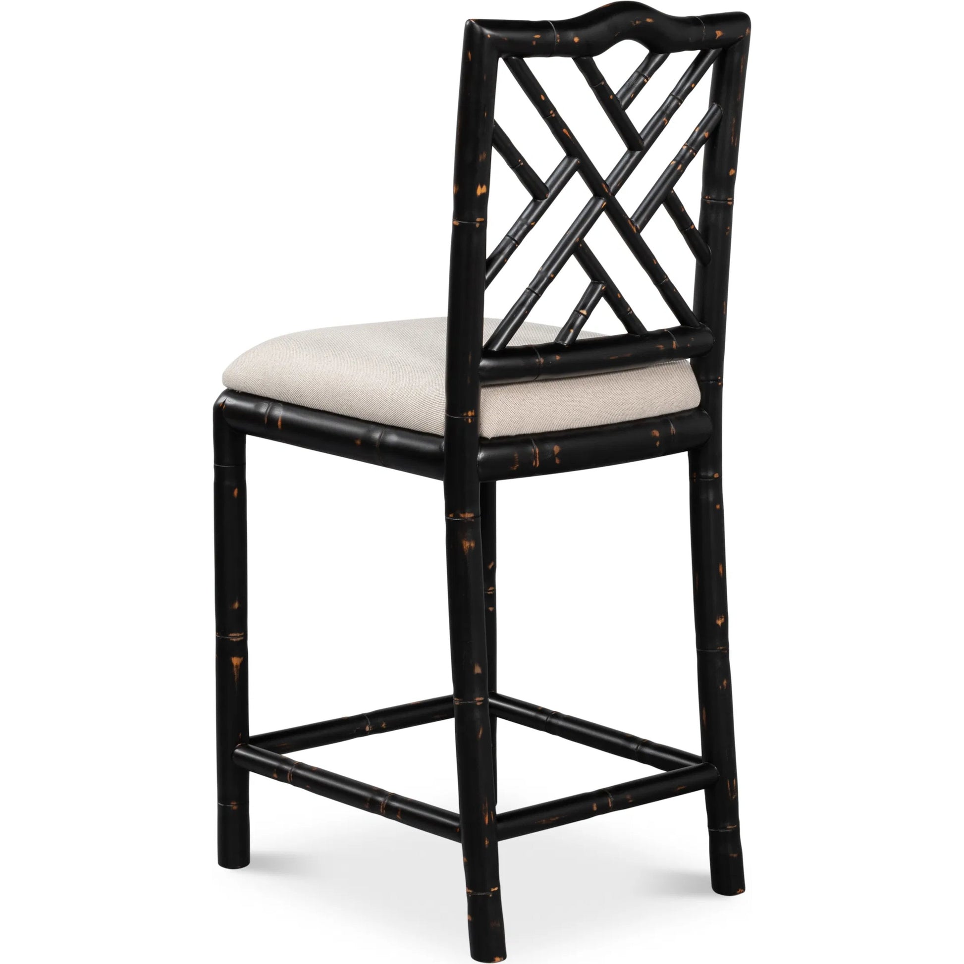 Brighton Counter Stool by Sarreid Ltd. in linen fabric. Made from unique in a unique style.