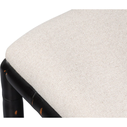 Brighton Counter Stool by Sarreid Ltd. in linen fabric. Made from unique in a unique style.