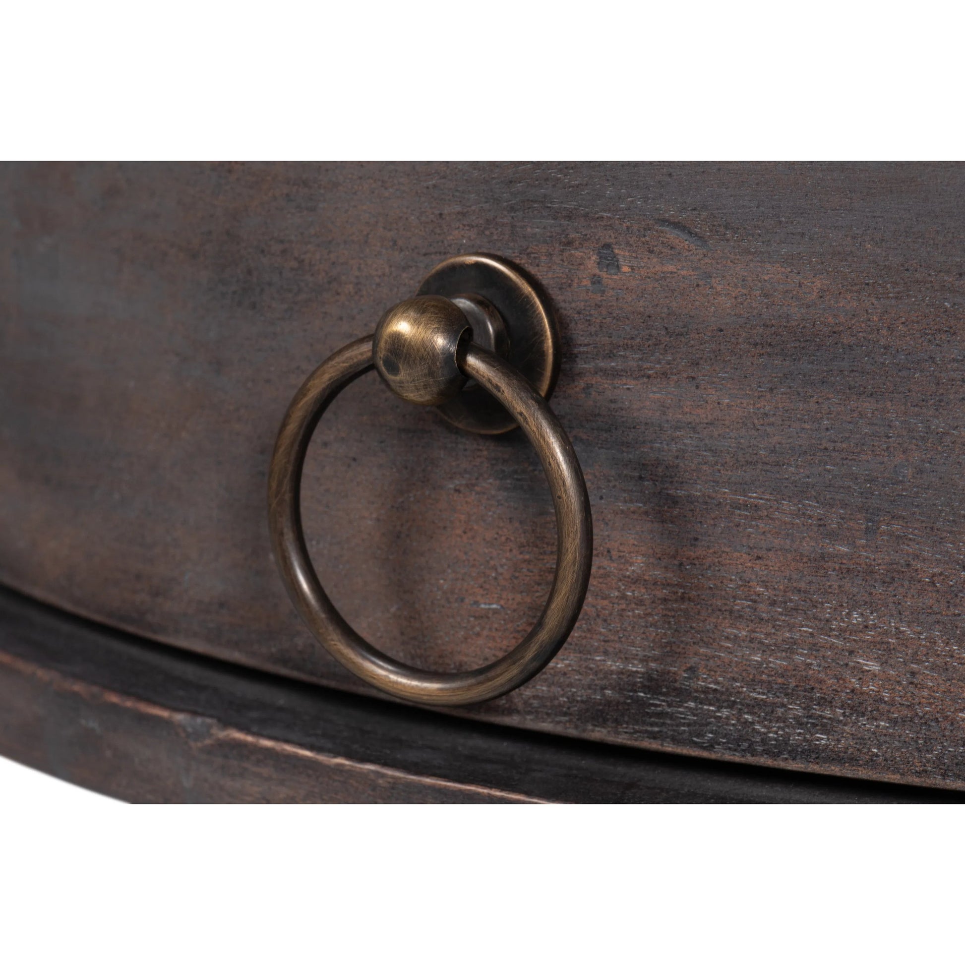 Barley Side Table by Sarreid Ltd. in brown. Made from acacia wood, white banswara marble in a traditional style.
