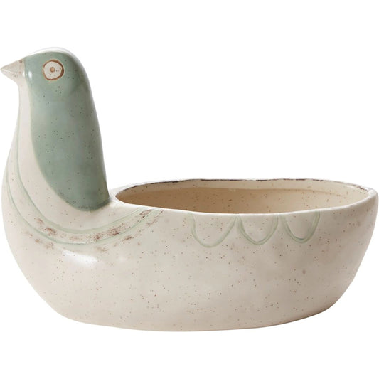 Avia Planter by Accent Decor in white. Made from ceramic in a modern style.