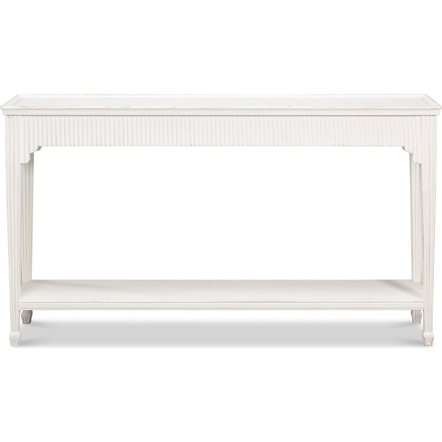 002 SI-2238508 | Additional Silo | Jude Bungalow Console Table by Sarreid Ltd. in bungalow white. Made from white pine, fir in a traditional style.