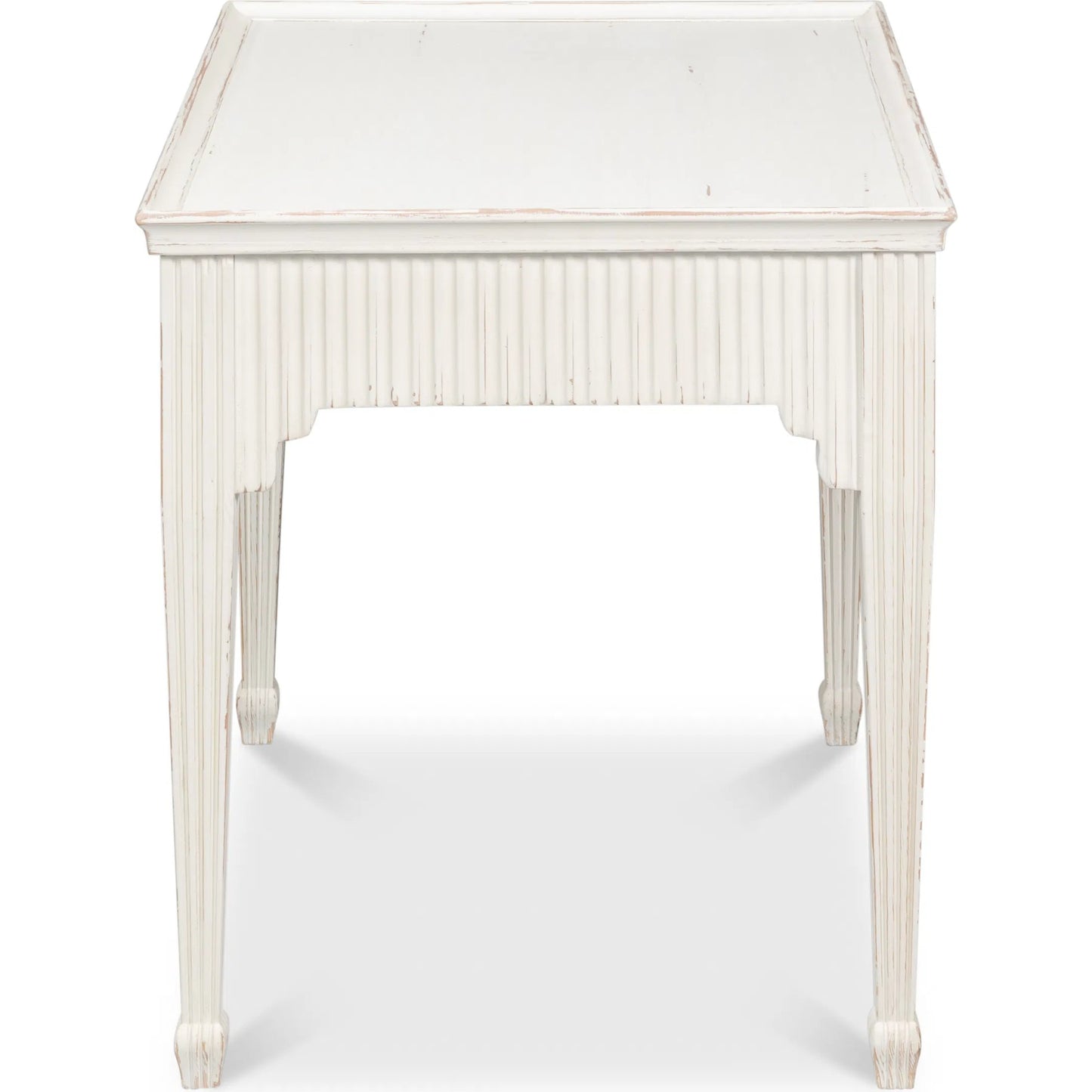 002 SI-2238509 | Additional Silo | Jude Bungalow Side Table by Sarreid Ltd. in bungalow white. Made from white pine, fir in a traditional style.