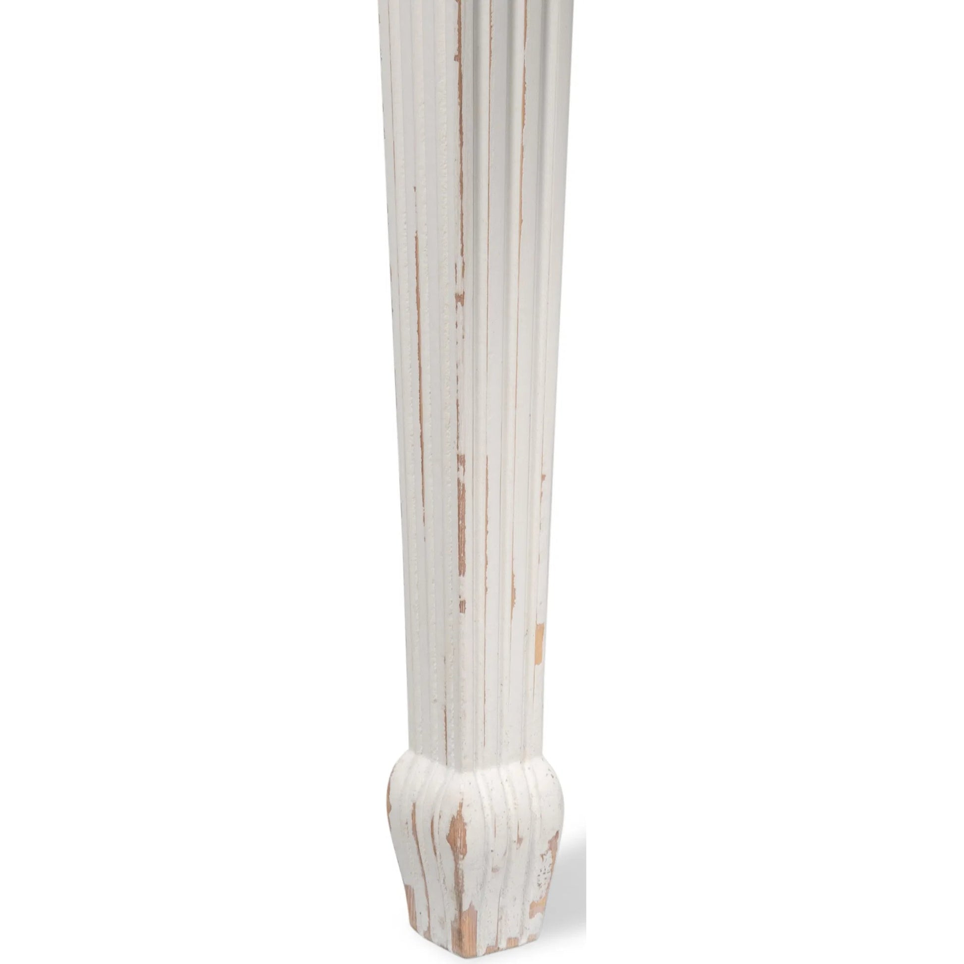Jude Bungalow Side Table by Sarreid Ltd. in bungalow white. Made from white pine, fir in a traditional style.