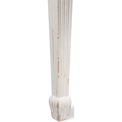 Jude Bungalow Side Table by Sarreid Ltd. in bungalow white. Made from white pine, fir in a traditional style.