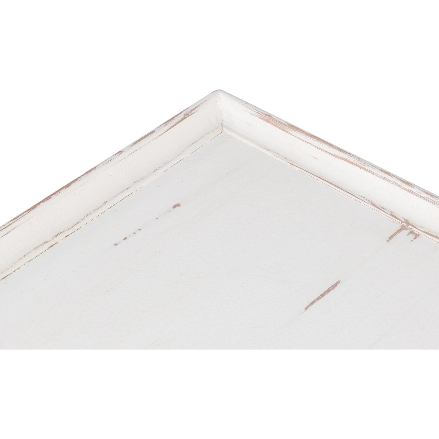 012 SI-2238509 | Closeup | Jude Bungalow Side Table by Sarreid Ltd. in bungalow white. Made from white pine, fir in a traditional style.