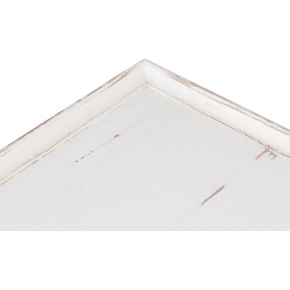 Jude Bungalow Side Table by Sarreid Ltd. in bungalow white. Made from white pine, fir in a traditional style.