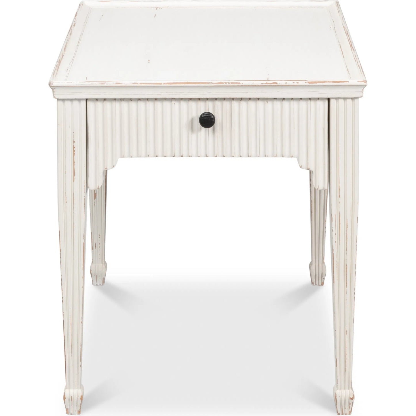 006 SI-2238509 | Additional Silo | Jude Bungalow Side Table by Sarreid Ltd. in bungalow white. Made from white pine, fir in a traditional style.