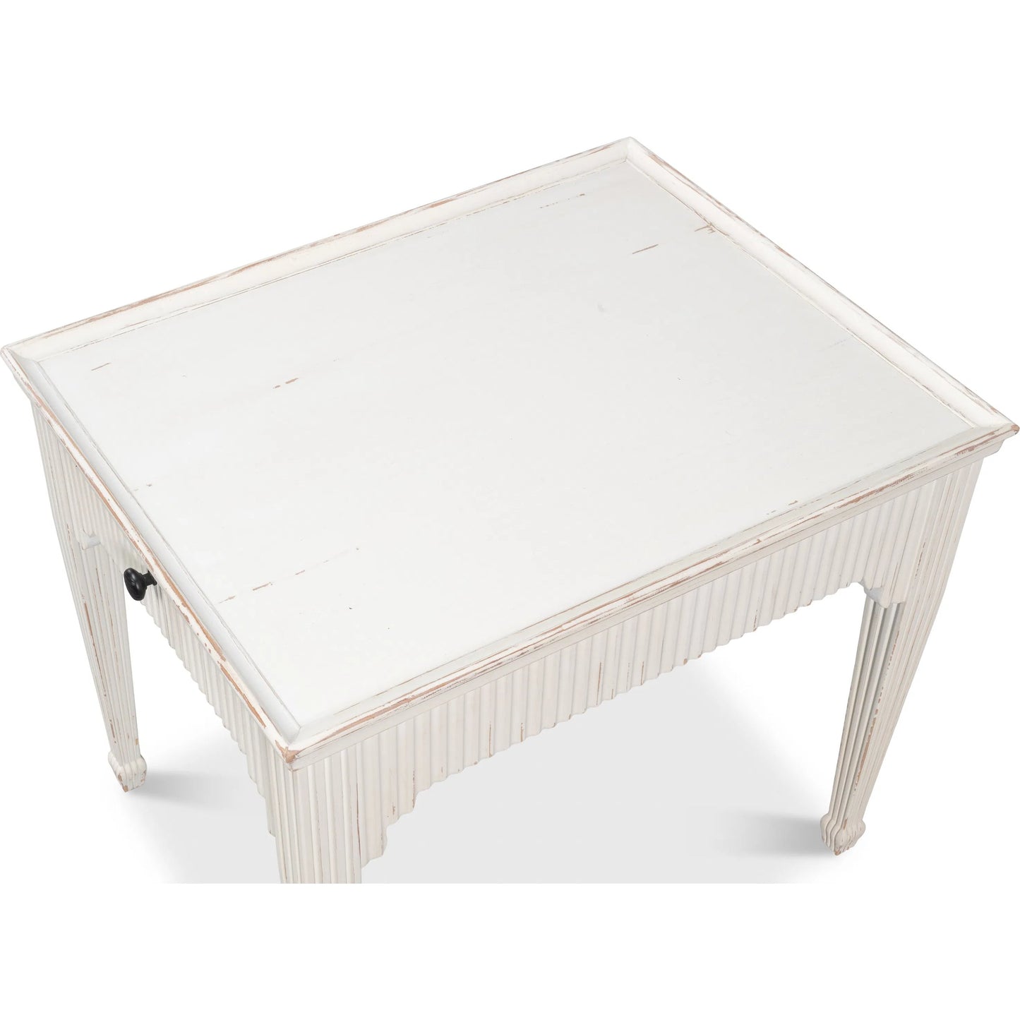 004 SI-2238509 | Additional Silo | Jude Bungalow Side Table by Sarreid Ltd. in bungalow white. Made from white pine, fir in a traditional style.