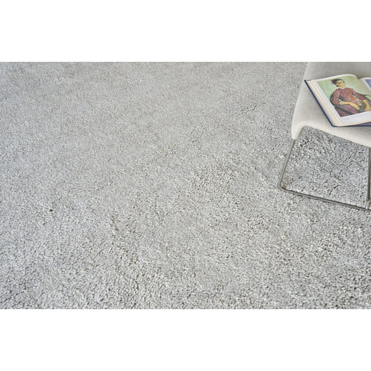 Merino 5392 Rug by Exquisite Rugs in silver. Made from merino wool in a unique style.