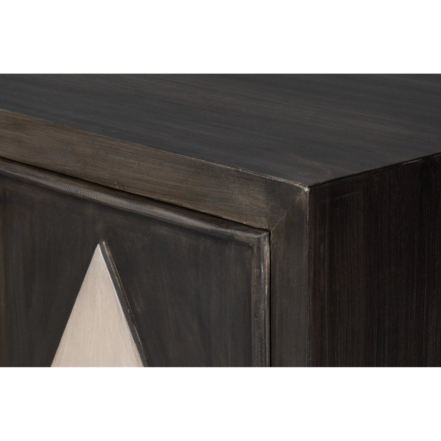 003 SI-2238519 | Additional Silo | Selma 4 Door Sideboard by Sarreid Ltd. in antique grey. Made from mango wood, metal in a modern style.