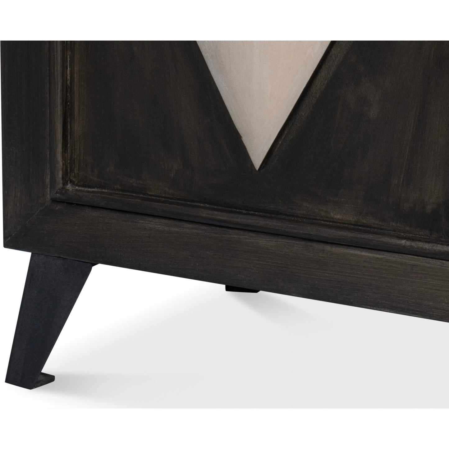 008 SI-2238519 | Additional Silo | Selma 4 Door Sideboard by Sarreid Ltd. in antique grey. Made from mango wood, metal in a modern style.
