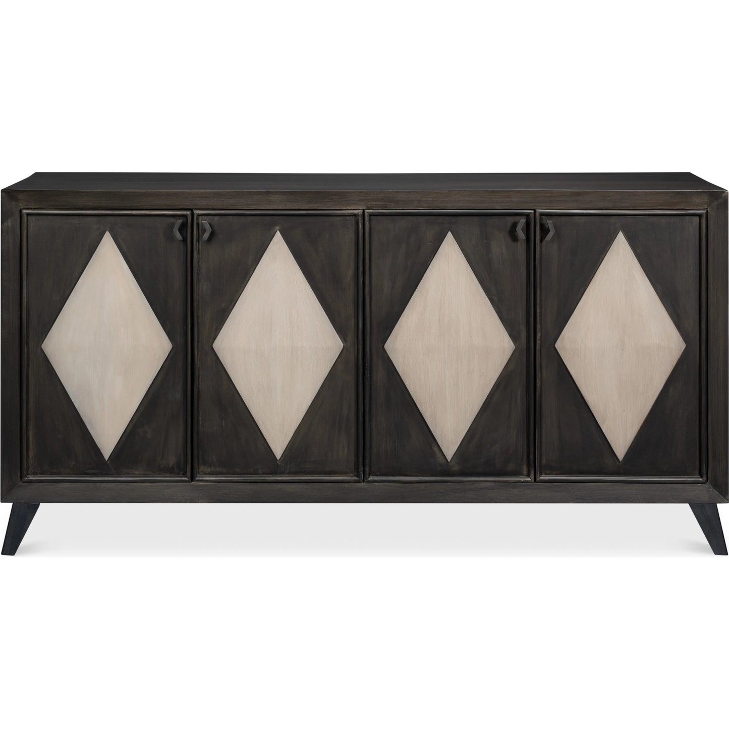 007 SI-2238519 | Additional Silo | Selma 4 Door Sideboard by Sarreid Ltd. in antique grey. Made from mango wood, metal in a modern style.