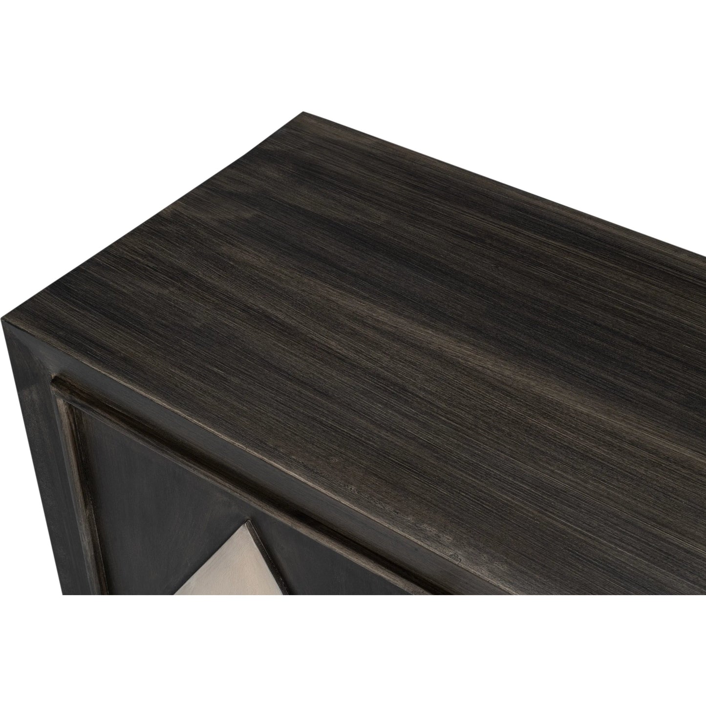 010 SI-2238519 | Additional Silo | Selma 4 Door Sideboard by Sarreid Ltd. in antique grey. Made from mango wood, metal in a modern style.