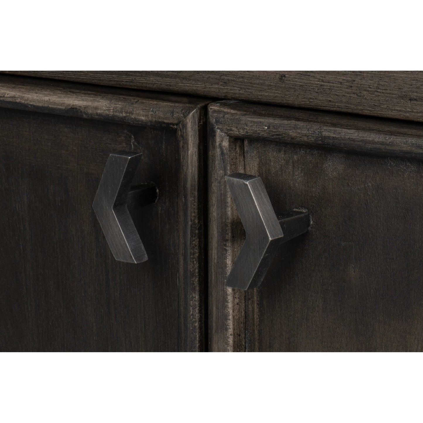 009 SI-2238519 | Additional Silo | Selma 4 Door Sideboard by Sarreid Ltd. in antique grey. Made from mango wood, metal in a modern style.