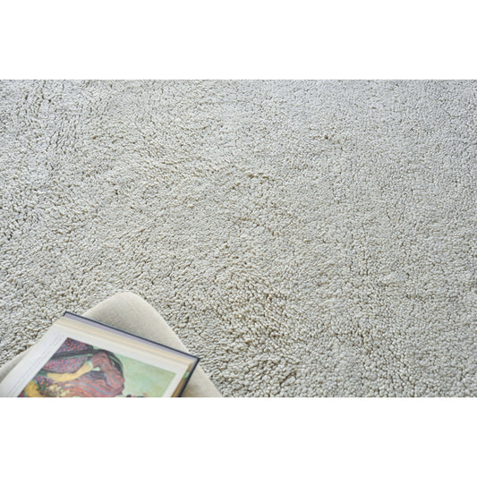 Merino 5392 Rug by Exquisite Rugs in silver. Made from merino wool in a unique style.