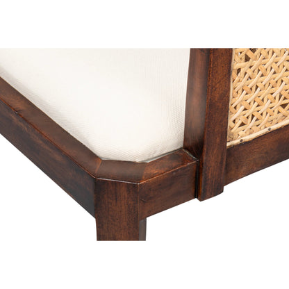 Pacora Lounge Chair by Sarreid Ltd. in brown. Made from mango wood in a rustic style.